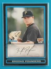 2009 Bowman Draft Prospects #BDPP11 Brooks Pounders Pittsburgh Pirates Baseball 