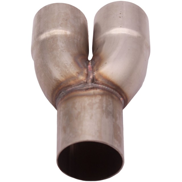 21 Stainless Exhaust Merge Collector Dual 2.5" ID Inlet Single 2.5" OD