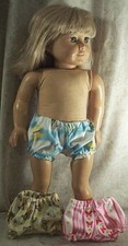 Doll Clothes Made 2 Fit Girl 18" Panties 3 Pairs Butterflies