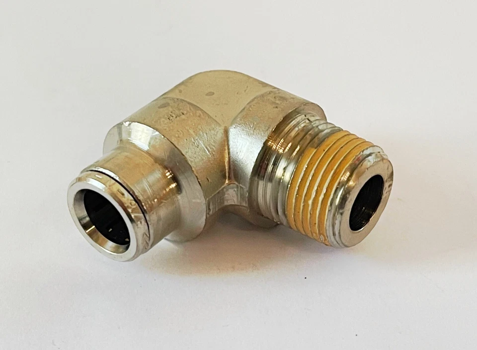 (2) NORGREN DOT Male Elbow 3/8" Tube OD X 3/8" NPT Male Push-to-Connect Fitting - Image 2 of 4