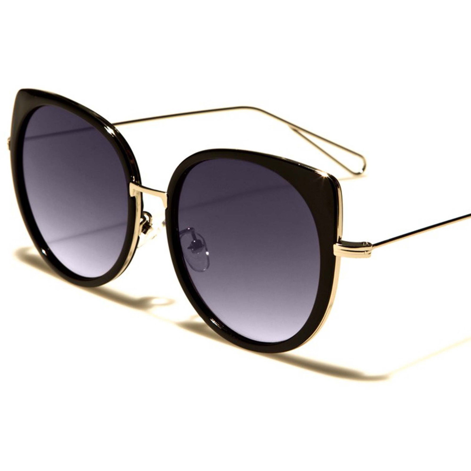 Designer celebrity fashion elegant chic foxy womens black cat eye sunglasses