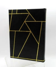 Graphic Image Journal 7" Leather Hardcover 224 Lined Pages Black w Gold