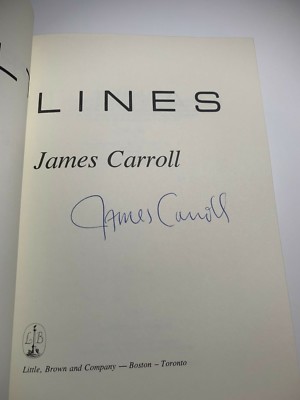 Signed James Carroll | Fault Lines | 1st/1st hardbound | W/ proof.