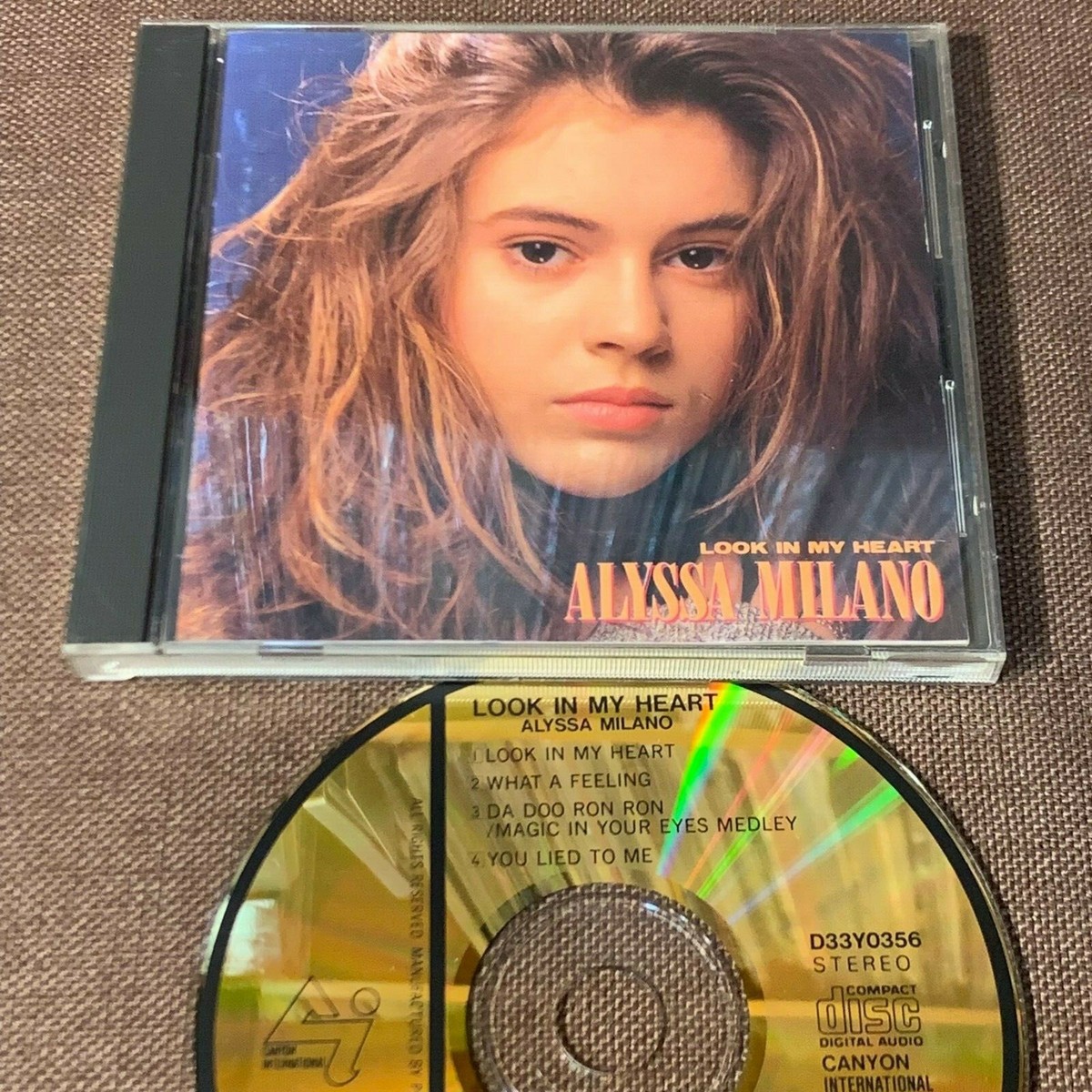 ALYSSA MILANO Look In My Heart JAPAN 24k GOLD CD D33Y0356 PS
