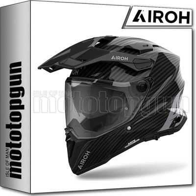 AIROH HELMET DUAL MOTORBIKE CM299 COMMANDER 2 FULL CARBON GLOSS SZ. XXL