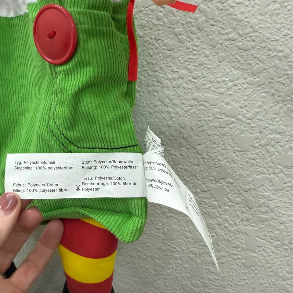 Juguete suave payaso Ikea Tosig con bolsillo trasero con cremallera Foto 4 de 4