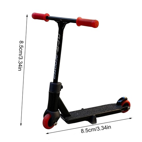 Kids Mini Black Finger Scooter Set w/ Pants Shoes Wheel Interactive Toy n - Picture 12 of 19