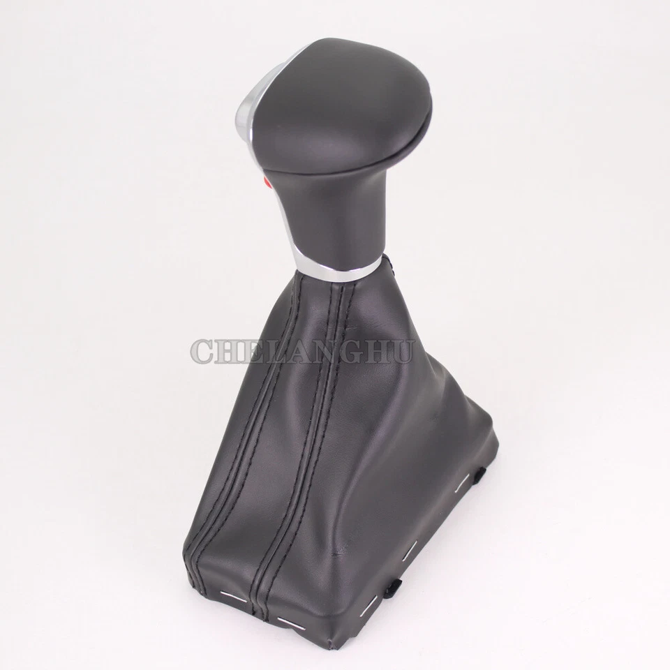 Pomo de cambio automático de cuero para Audi A5 S5 Q5 2009 2010 2011 2012 Foto 3 de 4