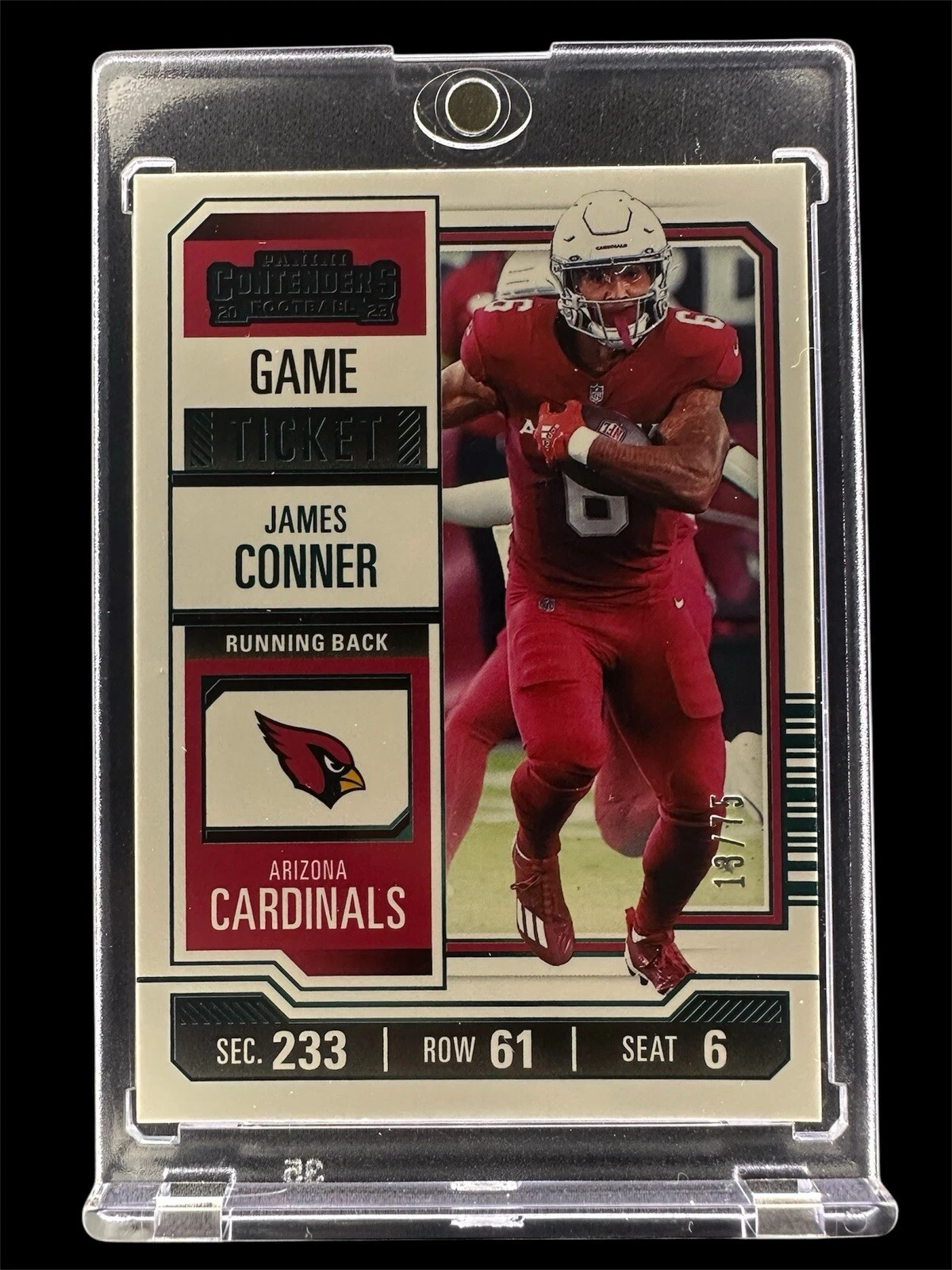 James Conner trading card