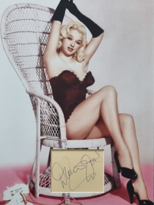 DIANA DORS Signed 16x12 Photo Display JUST WILLIAM COA