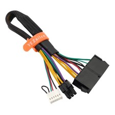24 Pin To 6 Pin Atx Power Adapter Sleeved Cable For Hp Z200 Z230 4300 6080 8080