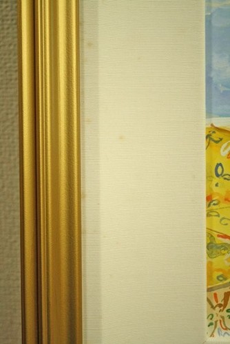 Eva Hannah "Positano" 1999 Gouache on Paper Signed Original Painting with Frame - Picture 9 of 10