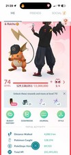 Pok mon Go Level 74 - Tradable   Fragment Hat Raichu       Litwick Hat Sableye