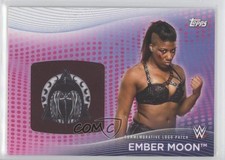 2021 WWE Women's Division Superstar Logo Relics Pink /150 Ember Moon Patch 00gy
