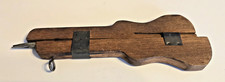 Vintage Shuttle Wooden Rug Hooking Sliding Needle Tool