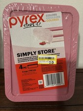 PYREX ~   Simply Store ~ four piece 3 cup gla...