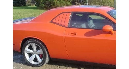 Summit Quarter Window Louvers ABS Plastic Blk Fits Dodge Challenger Pr. WL10565 Foto 2 de 4