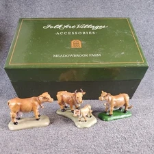 Vintage Folk Art Accessories Meadowbrook Farm #30010513 Four Cows