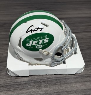 Garrett Wilson Signed Mini Helmet Auto New York Jets BAS Beckett Authentic