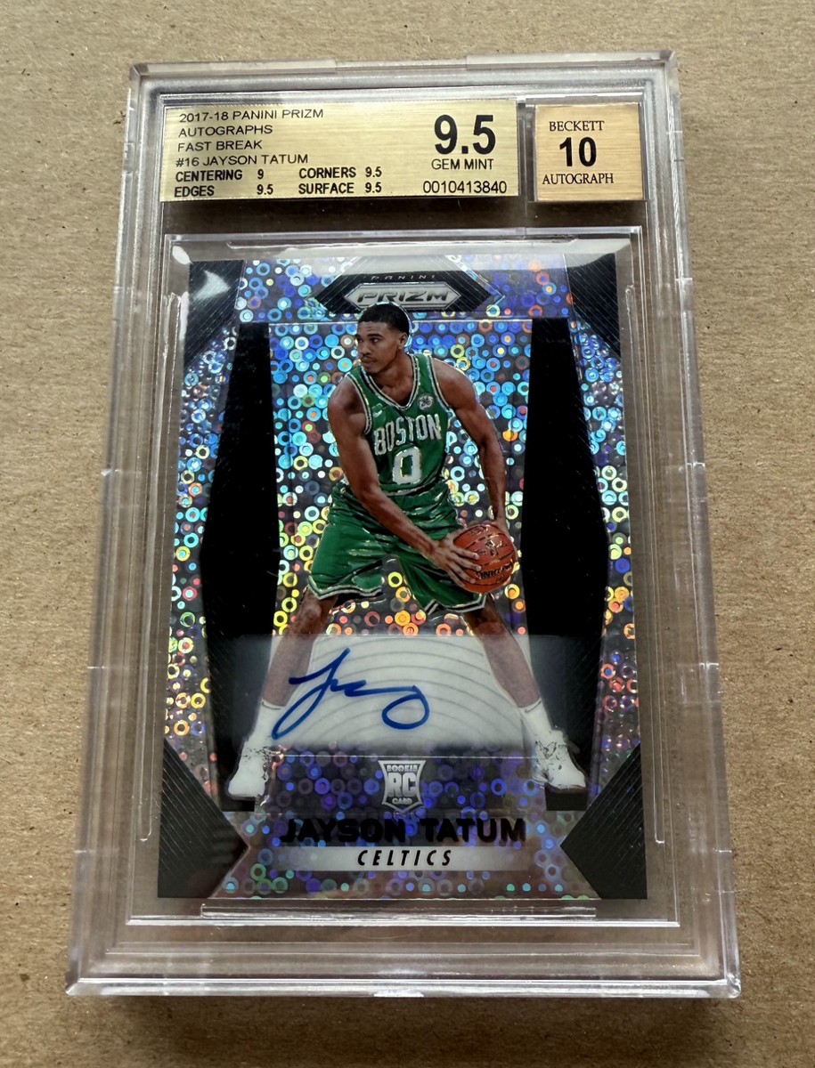 Jayson Tatum panini prizm 2018 auto