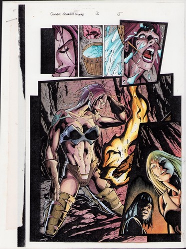 CONAN: SCARLET SWORD #3 PG. 5 - COLOR GUIDE - ART BY JOHN KALISZ