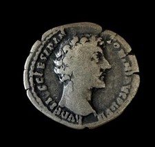 Marcus Aurelius Caesar Silver Denarius 151-152AD Genius Exercitus Eagle RIC 453a