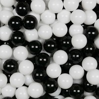 SpielbäLle ø7Cm 50Stk Weiß, Schwarz