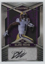 2023 Alumination Draft Base Silver Rainbow 1/75 Eli Ricks Elias #AB-48 Auto 19ed