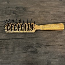 Vintage Goody Faux Wood Vented Hairbrush 1980s 7.5