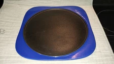 Panache Loafnest Enameled Cast Iron Blue Baking Grill Griddle Pan Bread Pancakes