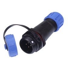 4 Pin Waterproof Male Socket Circular Cable Connector IP68