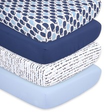 The Peanutshell 4-Pack Fitted Crib Sheet Set - Super Soft  Breathable Baby G...