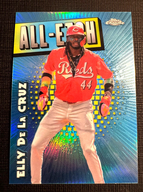 2025 Topps Chrome All-Etch ELLY DE LA CRUZ Insert #CAE-4 Cincinnati Reds