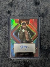 2022 Panini Select Tye Dye Prizm Auto #25/25 **RARE** Sami Zayn WWE 