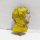 MARX VINTAGE ORIGINAL TIN LITHO DRIVER HEAD PART for TOY RACE CAR WIND-UP 1930's