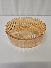 VINTAGE ANCHOR HOCKING QUEEN MARY PINK DEPRESSION GLASS 7”X 2”H Bowl 