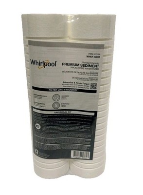 (2-Pk) Whirlpool Whole Home Standard Capacity Premium Sediment Filters WHKF-GD05