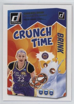 2025 Panini Donruss WNBA Crunch Time Press Proof Cameron Brink #17 1q03