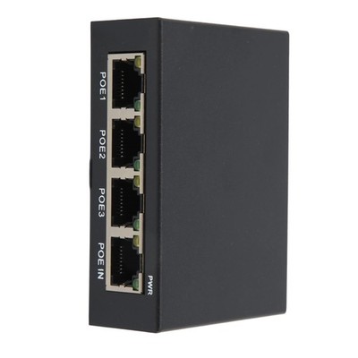 4 Port Gigabit POE Extender 100/1000M Netzwerk  Extender IEEE802.3Af/ Plug&8447