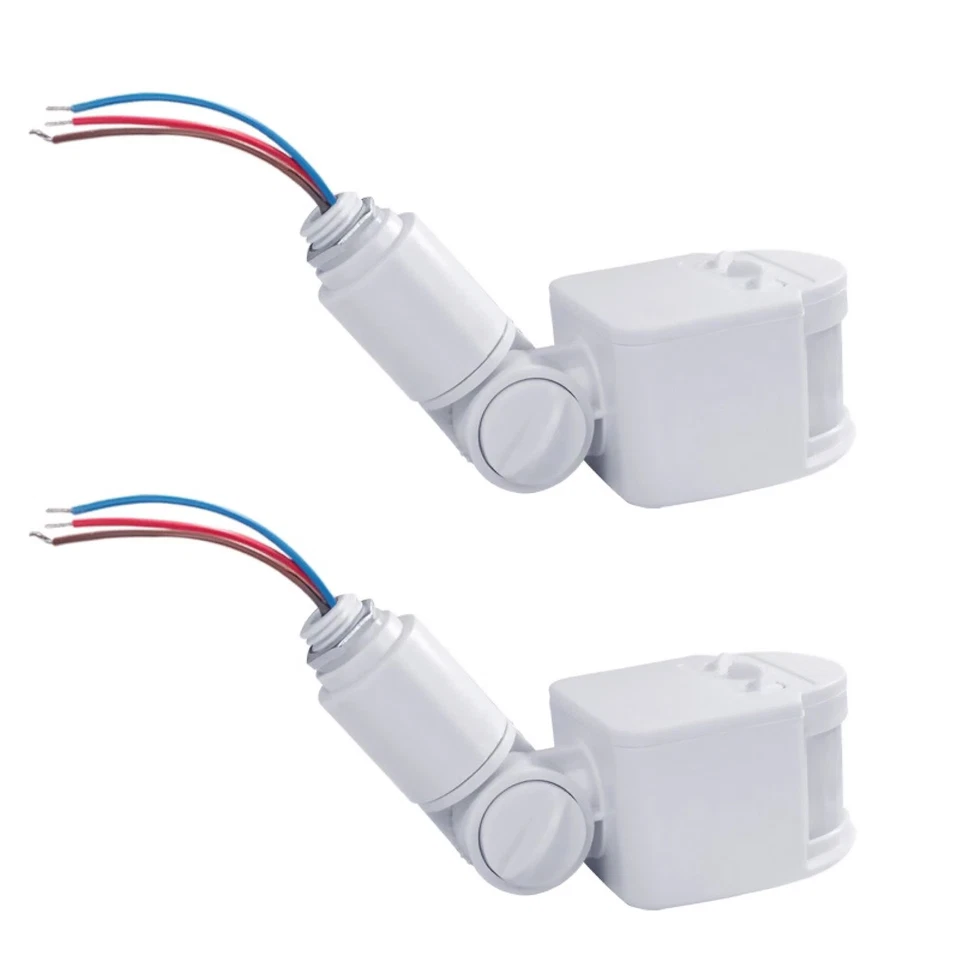 2pcs PIR Motion Sensor Switch Wall Light Switch Fit 16mm Thread Diameter - Image 3 of 4