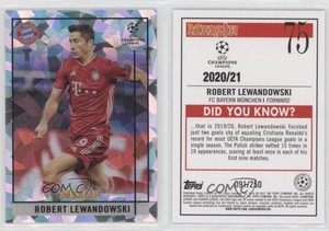 2020 Topps Merlin Collection Chrome UCL Atomic Refractor /250 Robert Lewandowski