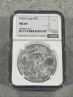 2026 $1 American Silver Eagle NGC ms69, Brown Label