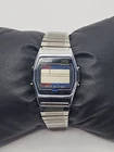 Vtg Timex Calendar Alarm Chrono LCD Light Dial Quartz Lithium Mens Watch