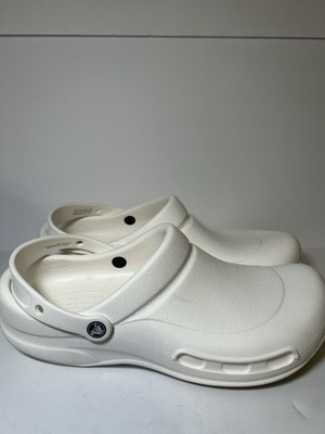 Crocs Bistro Clog Slip Resistant Shoes M 14 White
