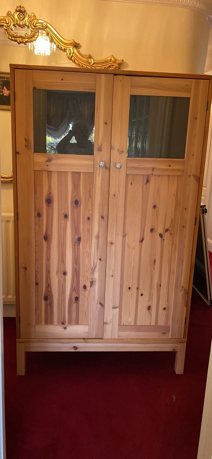 Solid Pine Computer Cupboard/Larder/Storage Unit