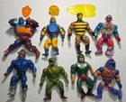 8 Vintage 1980s He-Man Masters of the Universe Action Figures