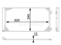 Mahle AC 751 000S Kondensator, Klimaanlage FüR Mini Mini (R56)