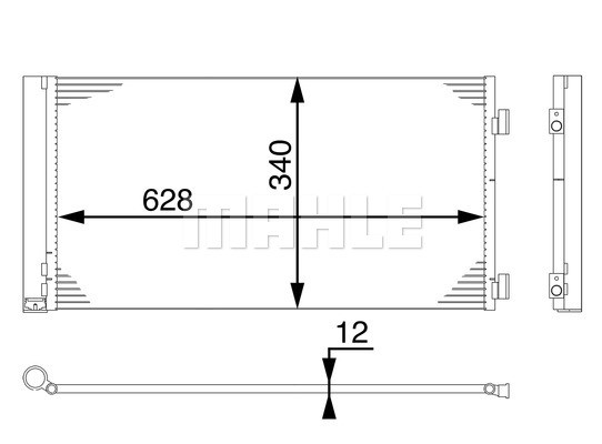 Mahle AC 751 000S Kondensator, Klimaanlage FüR Mini Mini (R56)-image