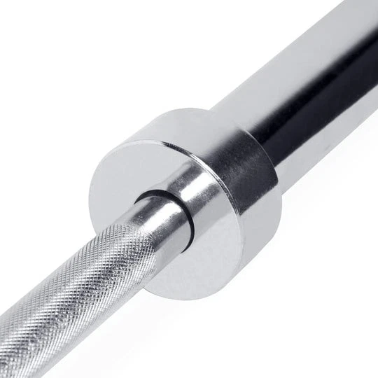 BARRA CROMADA OLÍMPICA CAP BARBELL, 6 PIES - CROMADA - Arañazos y abolladuras Foto 4 de 4