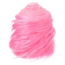 4.9ft x 4 in Faux Fur Fabric Precut Strips Plush Roll, Pink